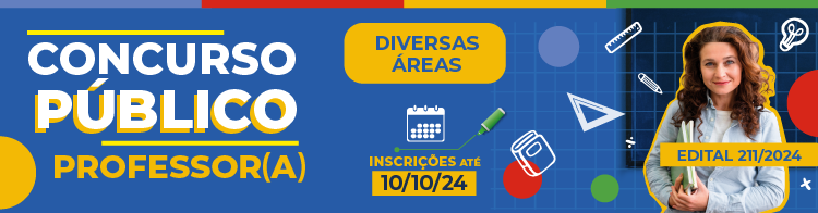 Inscrições para o Concurso Público para professor se iniciam no dia 23/09!