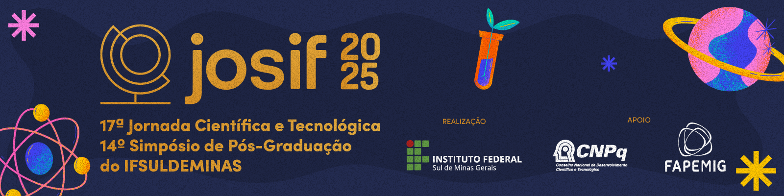Submissão de trabalhos para a JOSIF 2025 seguem até 30 de junho. Saiba mais!
