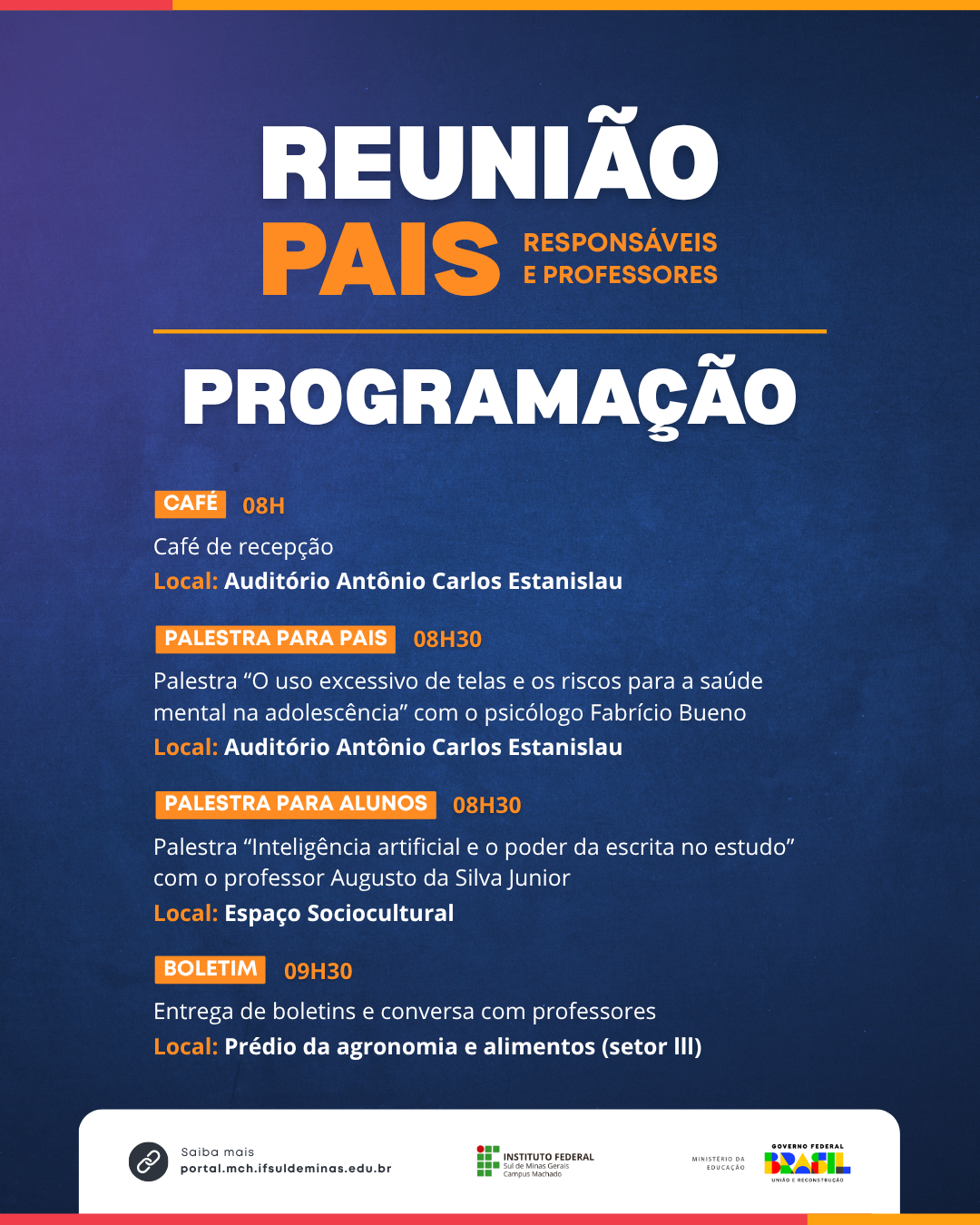 Programação reunião