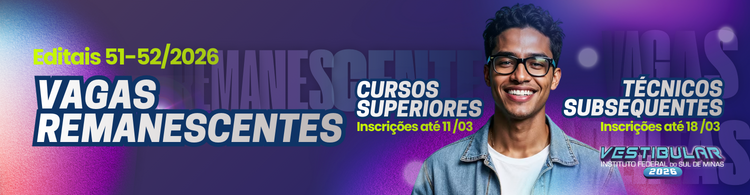 Vagas Remanescentes-Vestibular 2026/1°